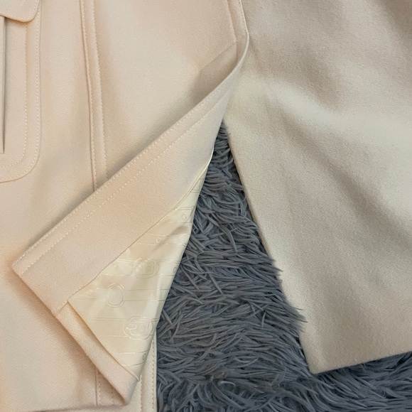 Banana Republic Womens Trench Wool Peacoat in cream white color - Picture 8 of 16